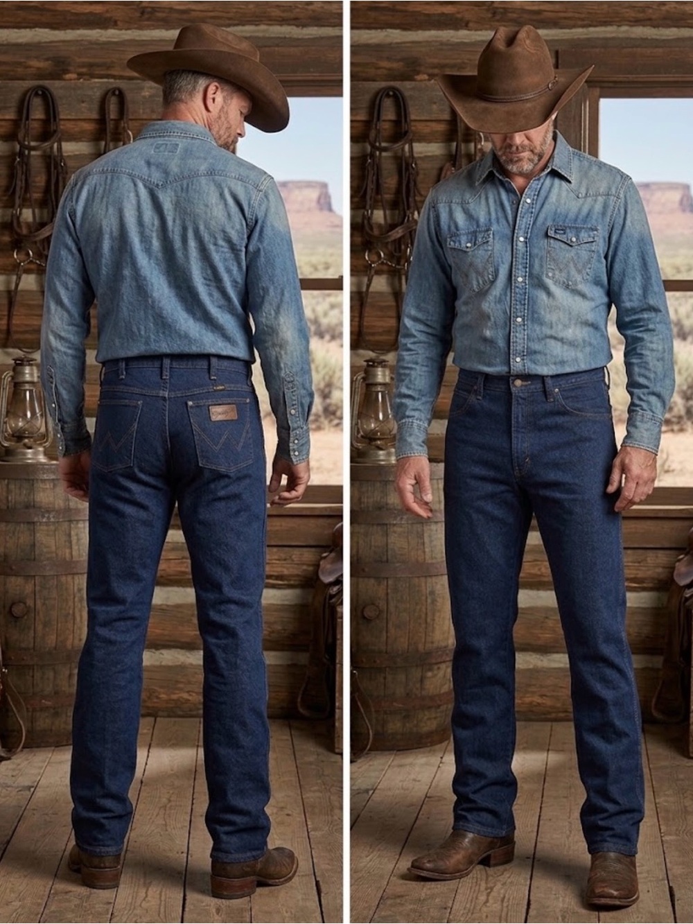 Wrangler 935NAV Cowboy Cut Bootcut High Rise Jeans (30 x 36)